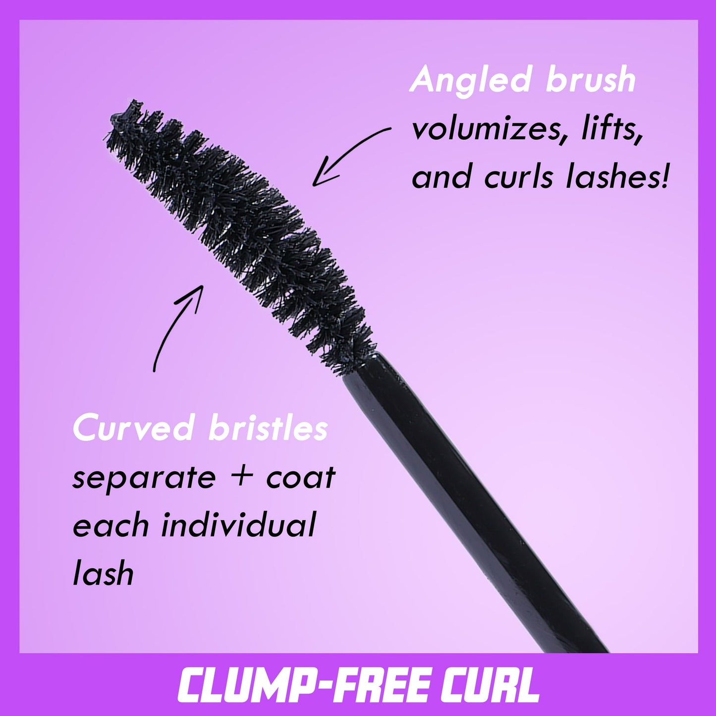 L.A. COLORS Perfect Curl Volumizing & Ultra-Lifting Long-Wearing Mascara, BMS320 Very Black, 0.30 fl oz