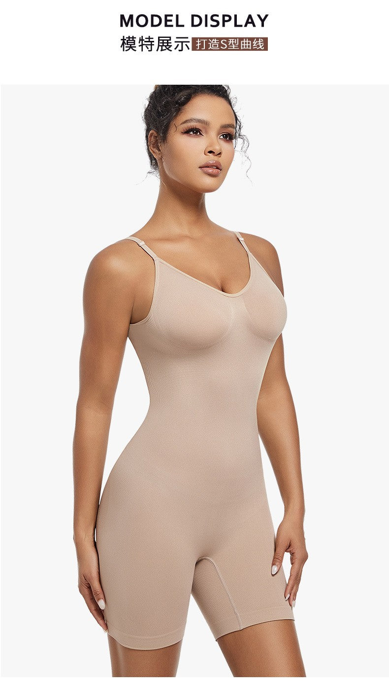 2-Pack Seamless Shapewear Bodysuits - Adjustable Tummy Control & Butt Lifting