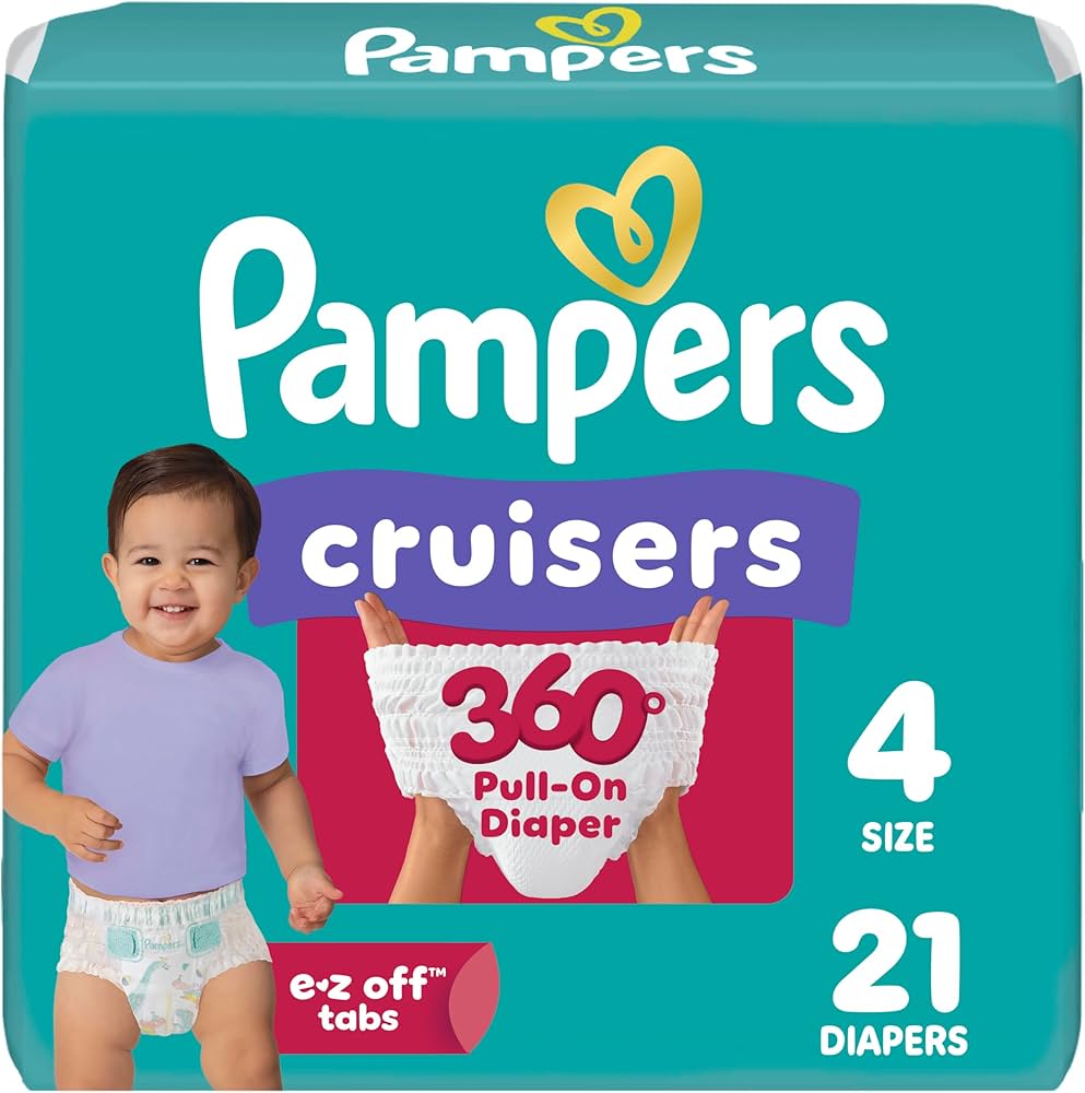 Pampers Cruisers 360 Diapers – Size 4, 21 Count