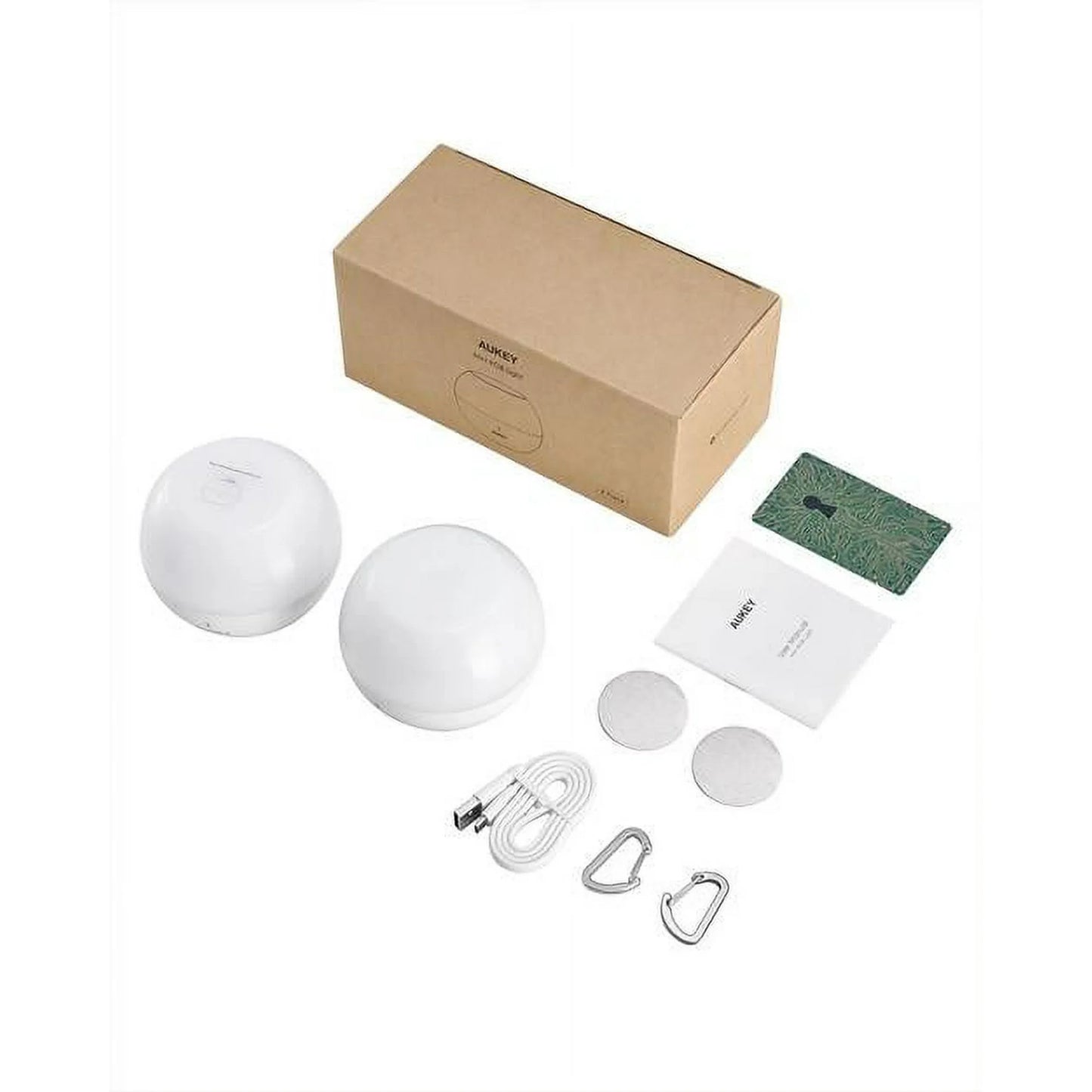 Aukey Mini RGB Light (2-Pack) – Compact LED Lights with Adjustable Colors & Brightness