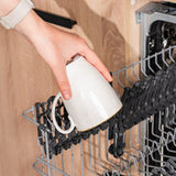 Porcelain Coffee Mug Set of 4. Cups for Tea, Cappuccino, Latte, Chocolate, Hot or Cold Drinks. Porcelain Coffee Cups with Big Handle 12.5 oz. Microwave, Oven, and Dishwasher Safe, Scratch Resistant