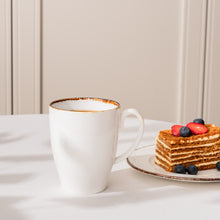 Porcelain Coffee Mug Set of 4. Cups for Tea, Cappuccino, Latte, Chocolate, Hot or Cold Drinks. Porcelain Coffee Cups with Big Handle 12.5 oz. Microwave, Oven, and Dishwasher Safe, Scratch Resistant