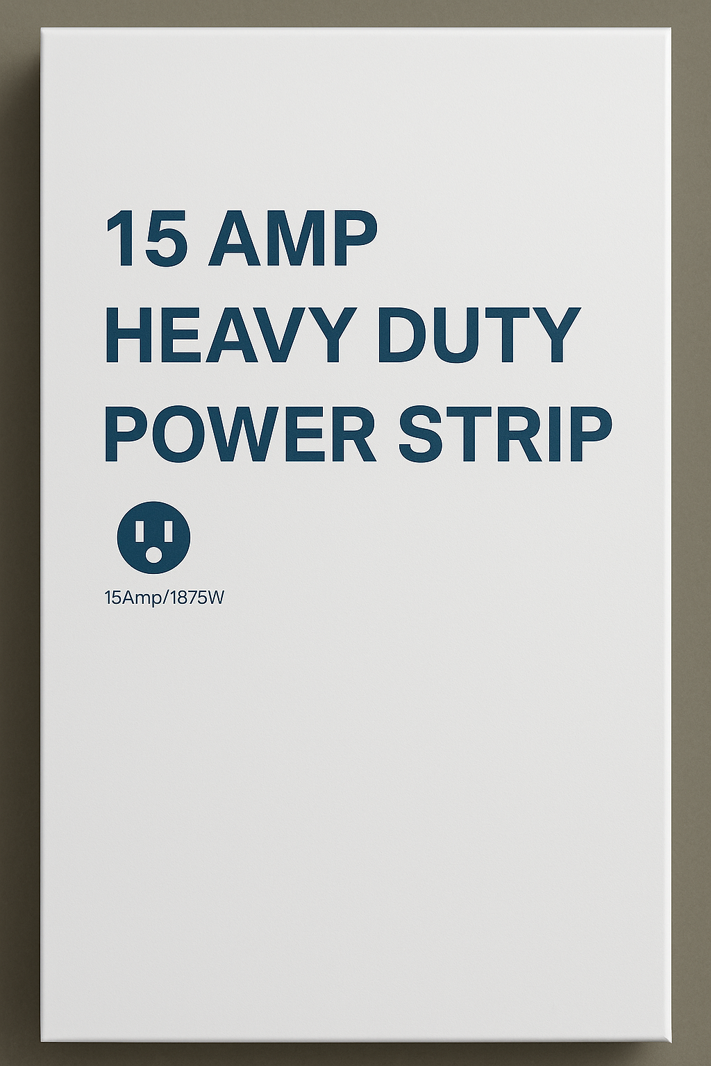 15 AMP Heavy Duty Power Strip – Surge Protector with Multiple Outlets