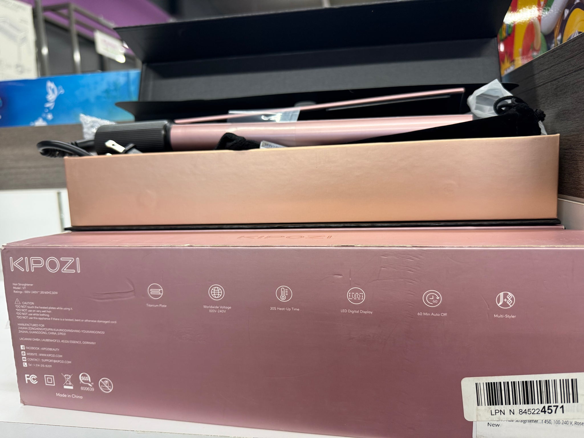 Kipozi 2-in-1 Hair Straightener & Curling Iron – Professional Styling Tool