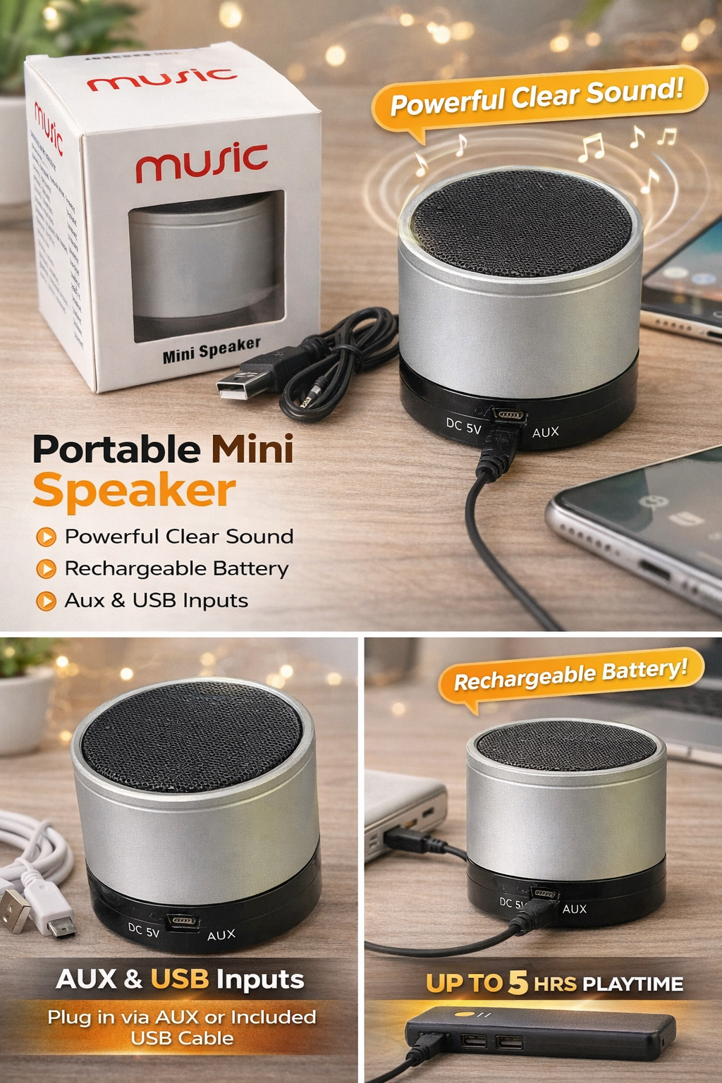 Mini Bluetooth Speaker – Portable Wireless Audio