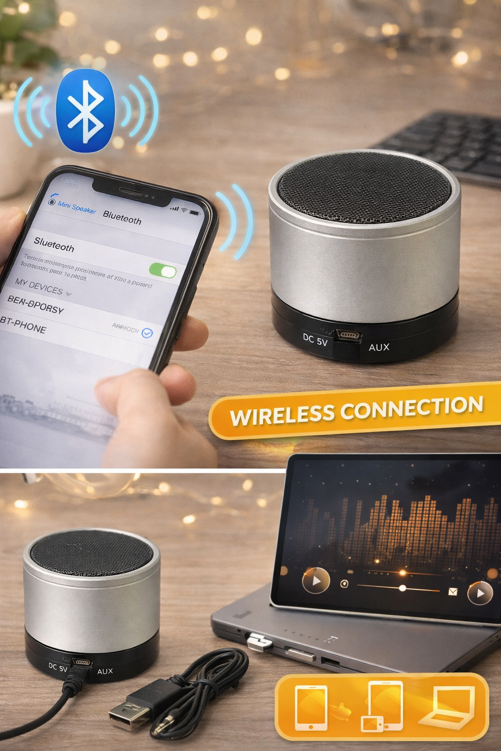 Mini Bluetooth Speaker – Portable Wireless Audio