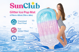 Sun Club Glitter Ice Pop Inflatable Pool Float Lounge Mat