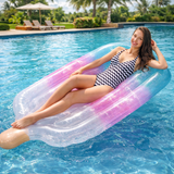 Sun Club Glitter Ice Pop Inflatable Pool Float Lounge Mat