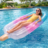 Sun Club Glitter Ice Pop Inflatable Pool Float Lounge Mat