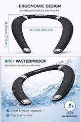 Monster Boomerang Neckband Bluetooth Speaker – IPX7 Waterproof Wearable Speaker