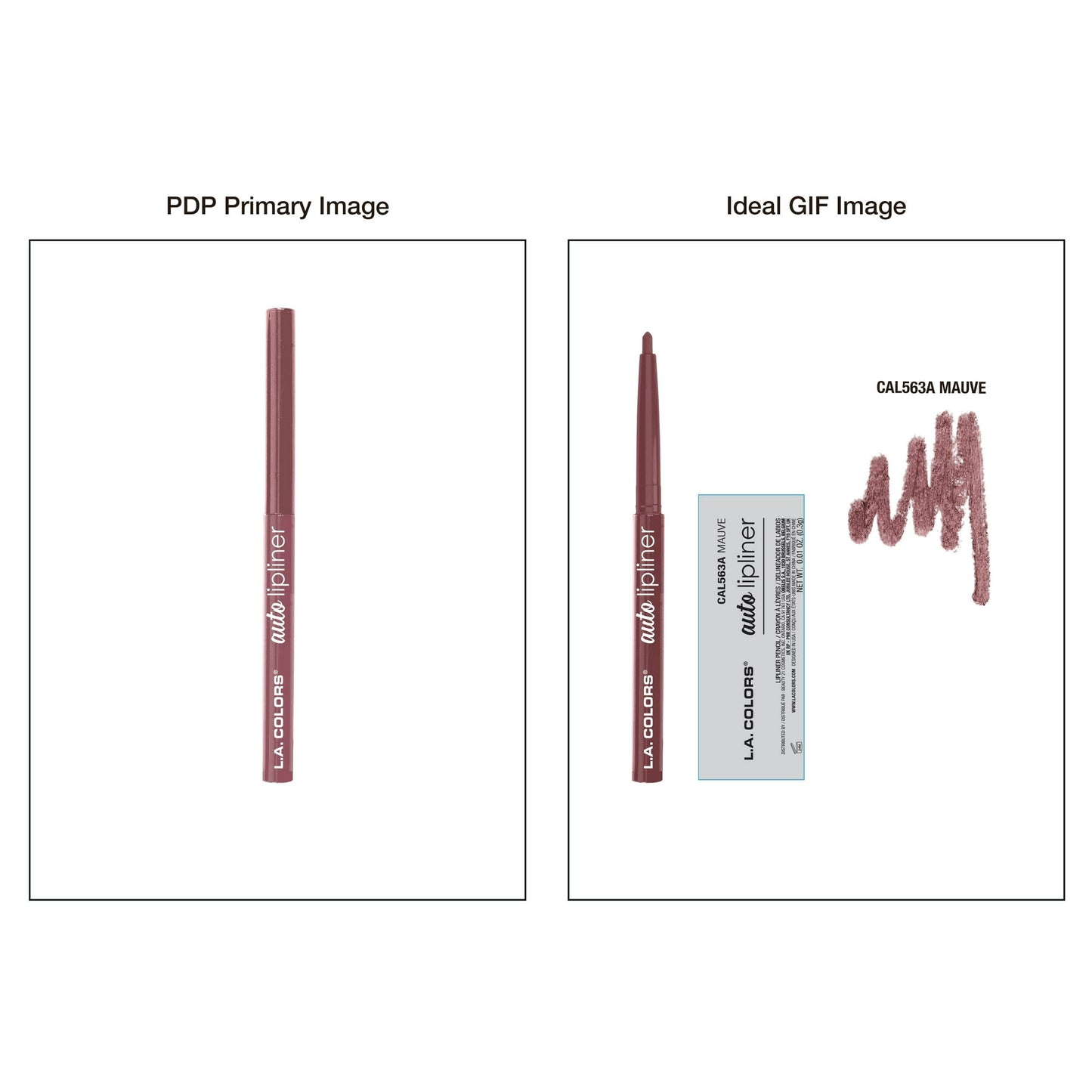 L.A. Colors Auto Lip Liner Pencil 563 Mauve
