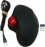 Jelly Comb Wireless Trackball Mouse – Ergonomic Design with Dual Bluetooth & USB Receiver