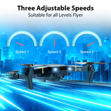 Drones with Camera for Adults Kids, Foldable RC Quadcopter, Helicopter Toys, 1080P FPV Video Drone for Beginners, 2 Batteries, Carrying Case, One Key Start, Altitude Hold,Headless Mode,3D Flips